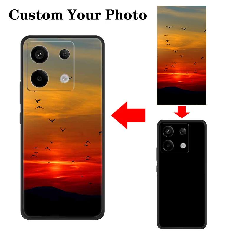 Customized DIY Phone Case For Xiaomi Redmi Note 13 13ProPlus 12 12S 12C 11S 10S 9S 9 Pro Covers Note 12 5G 4G Soft Silicone TPU