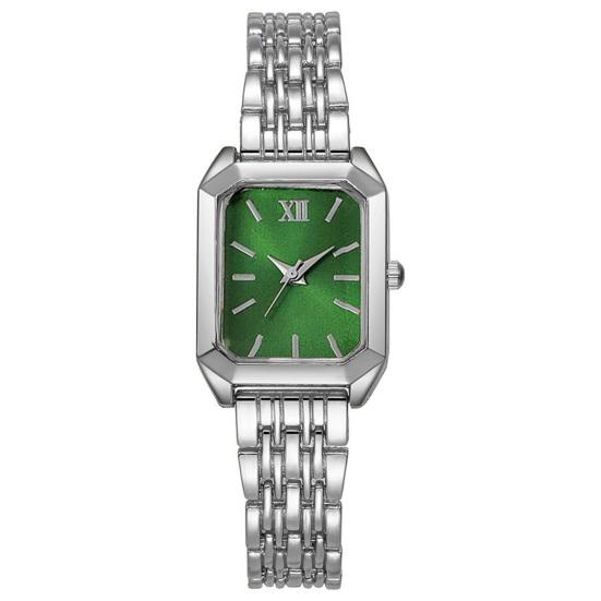 Dameshorloge Lichte Luxe Stijl Vierkant Wijzerplaat Horloge Stalen Band Versiering Horloge voor Kantoorfeest Date Night