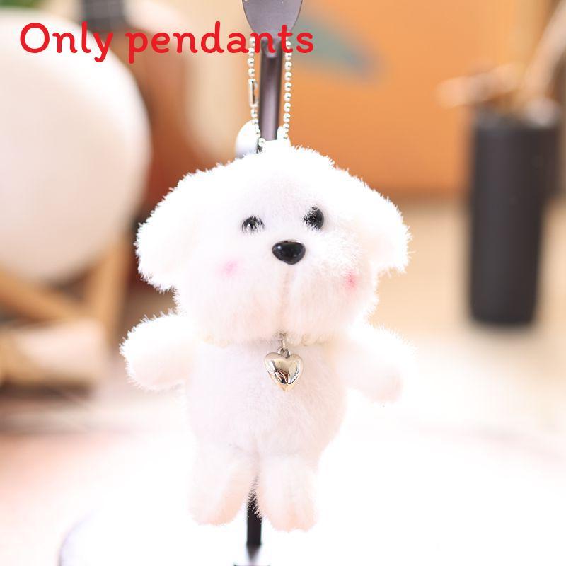 Cute Animal Plush Doll With Love Heart Pendant For Bag Accessories And Gifts