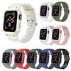 Sport Band Case for Apple Watch 8 7 6 SE 5 4 3 TPU Belt Silicone Cover Strap for Iwatch 40mm 44mm 45mm 41mm 42mm 38mm Bracelet