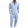 Men's Hooded Linen Shirt and Pants Set - European Casual Style