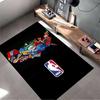 Loghi Squadre NBA Mappa USA Tappeto Nero per Decorazione Casa Adatto per l'uso come antiscivolo per soggiorno camera da letto divani