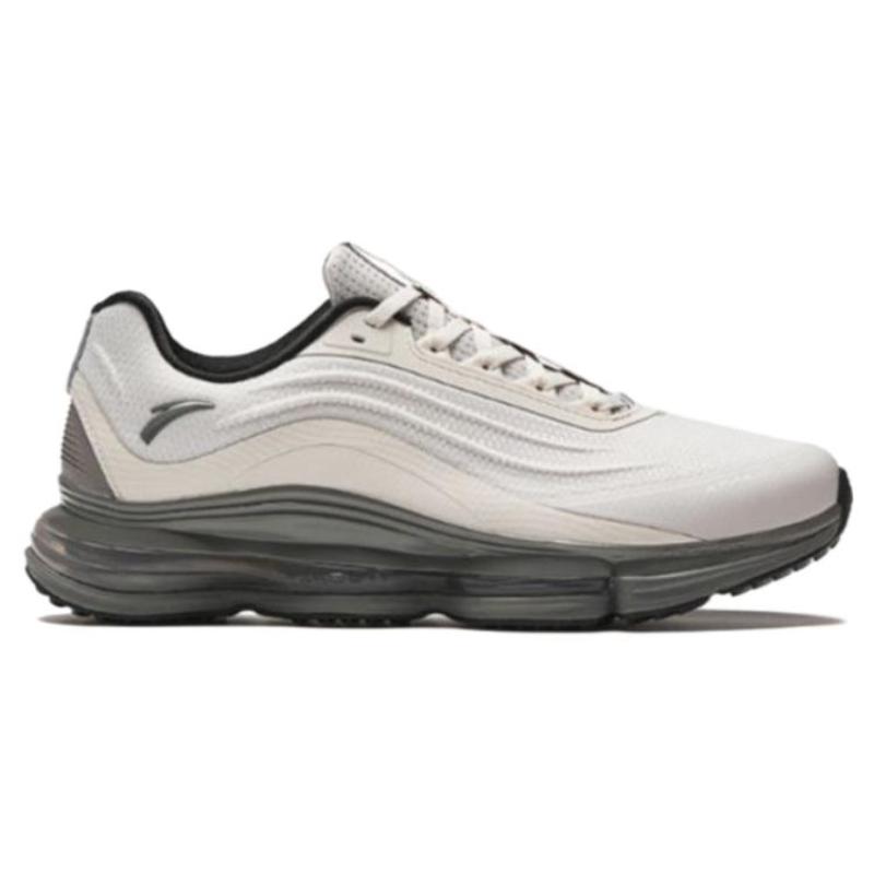 Anta Running Collection Durable Breathable Low-Top Running Shoes Men's Gray Sneakers 112415501-1