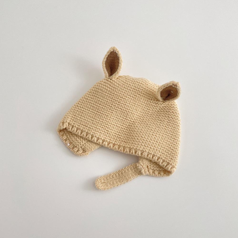 Winter Baby Knitting Hat Soft 0-2 Years Baby Hat Cute Rabbit Ear Knit Hats  Kids