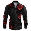 Men's Casual Outdoor Street Long Sleeved 3D Shirt, Soft and Comfortable, New Three-dimensional Fashion