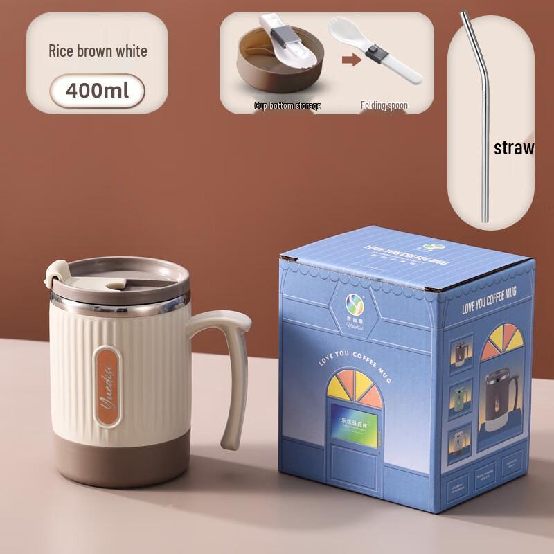 Yuedisi 304 SS Instant Noodle Bowl with Straw