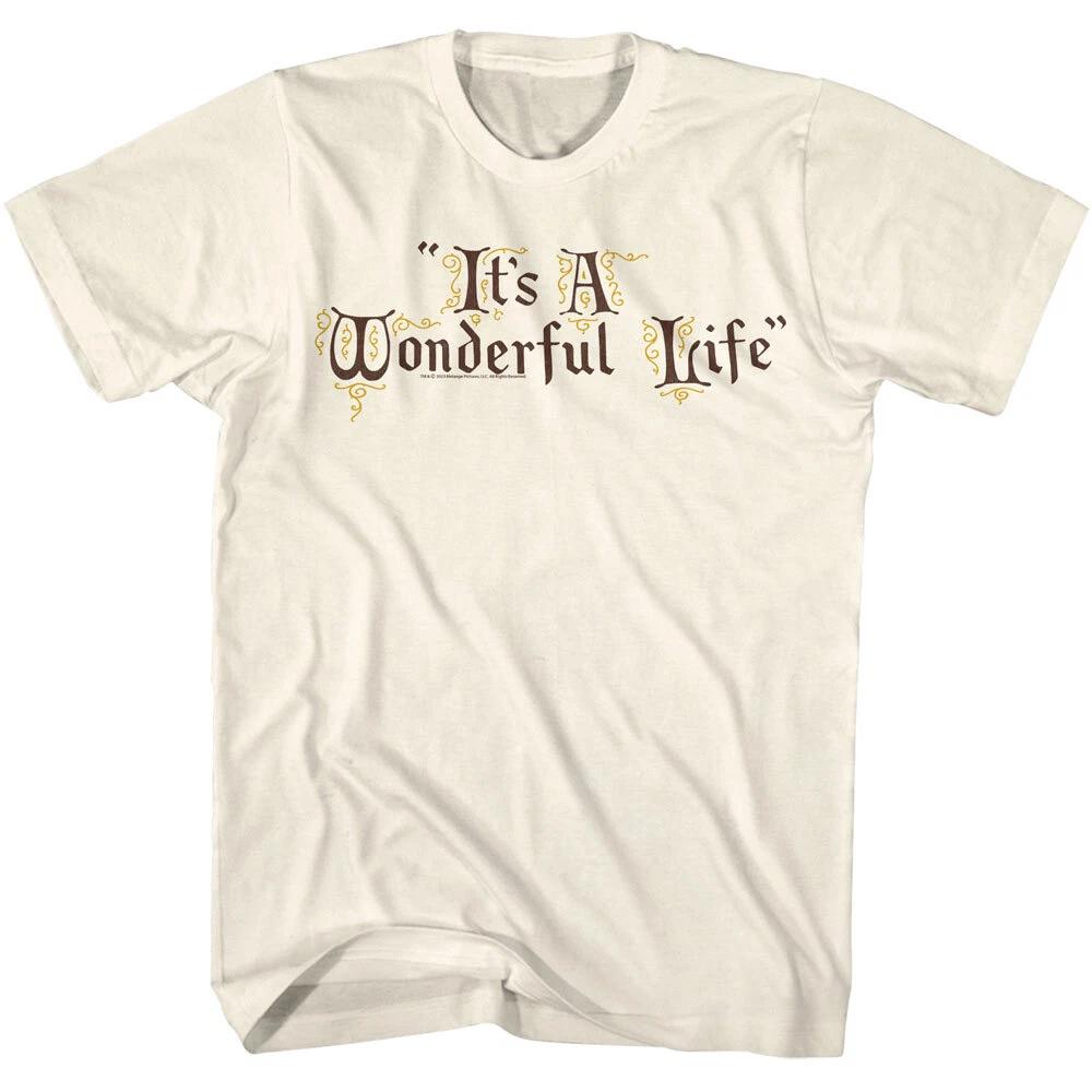 It s A Wonderful Life 1947 Movie Logo James Stewart Donna Reed Men s T Shirt S