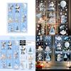 Kerst Raamstickers Pvc Statische Stickers Set Voor Vakantie Scène Decoraties