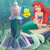 Mermaid Princess Dress: Girl's Fishtail Swimsuit for Swimming and Photos