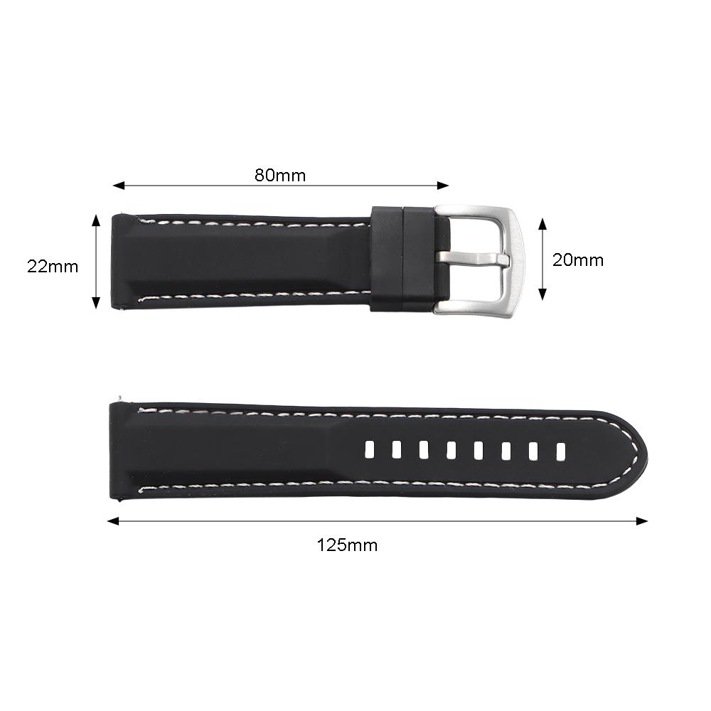 18mm 20mm 22mm 24mm Quick Release Rubber Watch Strap Silicone Watch Band Watch Replacement Watchband for Seiko for Citizen