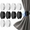 No Drill Magnetic Curtain Closure Clips ABS Curtain Gap Stoppers Bedroom Dorm Shower Curtain