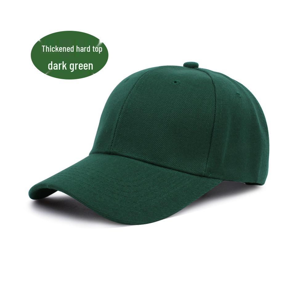 Berretto da Baseball in Lana Verde a Sei Pannelli con Logo Stampato - Cappello da Sole Sportivo Unisex