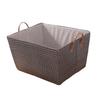 Storage Basket Moisture-Proof Foldable Storage Basket with Dual Handles Strong Load-Bearing Capacity Storage Bin