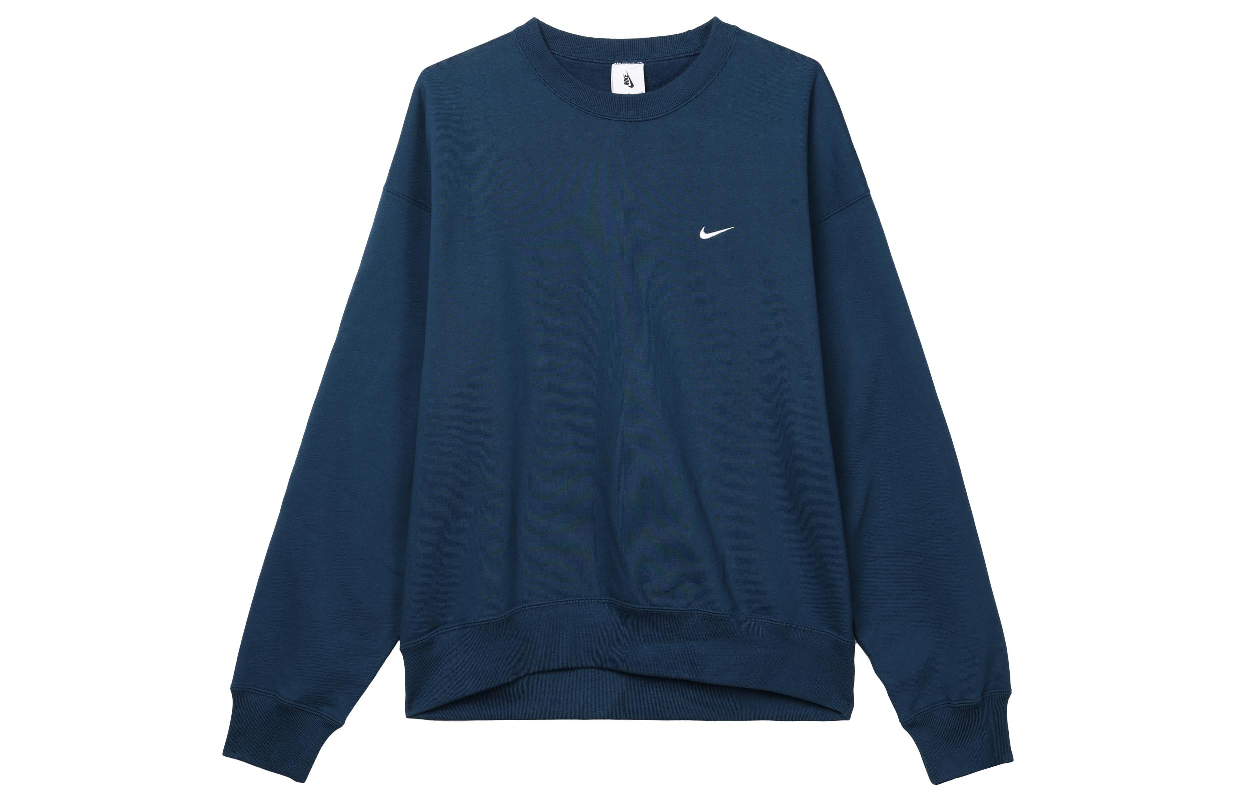 Nike Sweatshirts Men s Blue Crew Neck Moderate Regular DA0318-460 L
