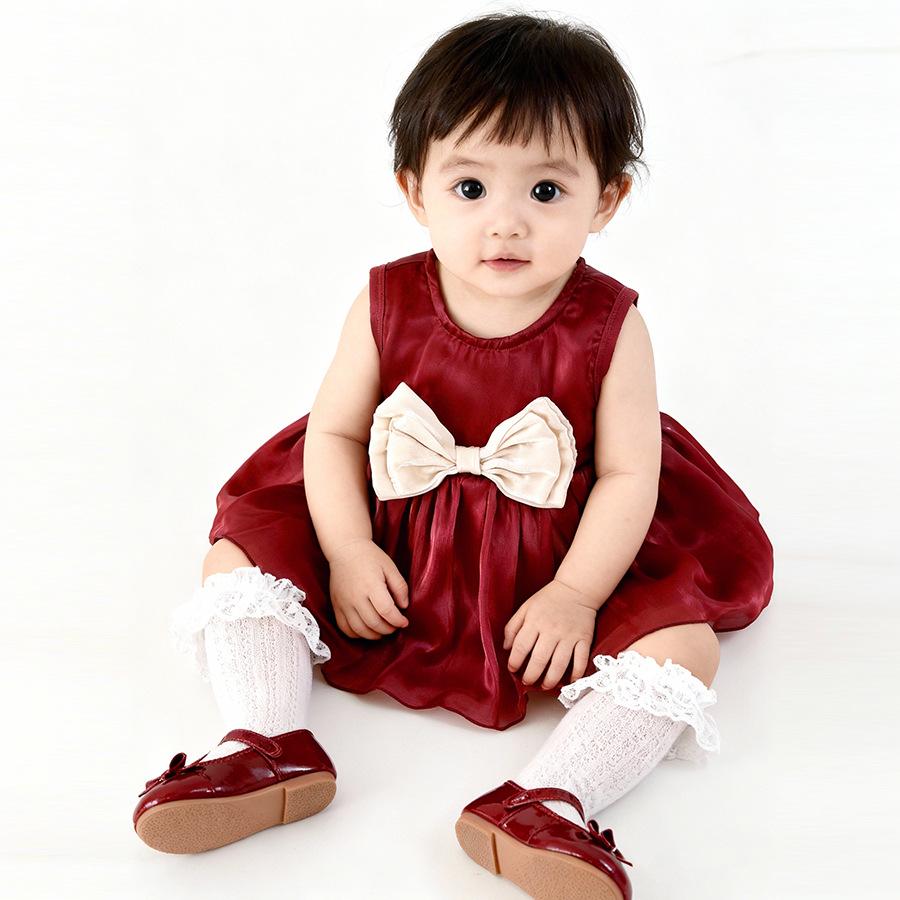 Infant Girl Sleeveless Princess Dress with Diaper Cover - Birthday Party & Celebration 73 cm