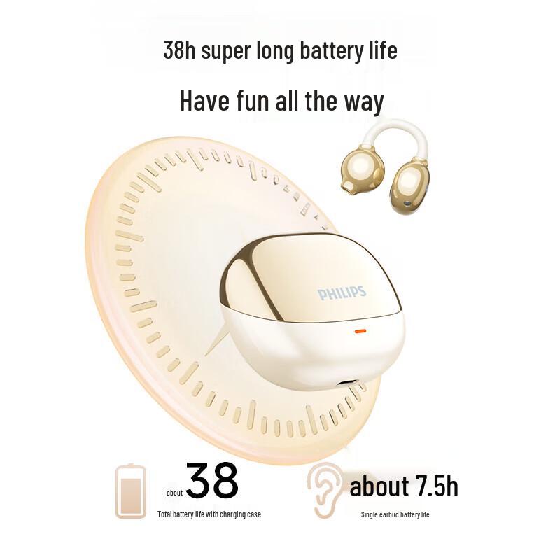 Philips Ear Clip Wireless Bluetooth Headphones