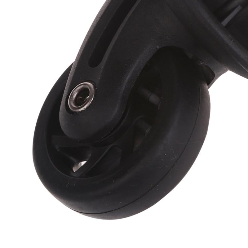 Trolley Casters Single Row 360 Degree Swivel Suitcase Silent Wheels 2pcs Black