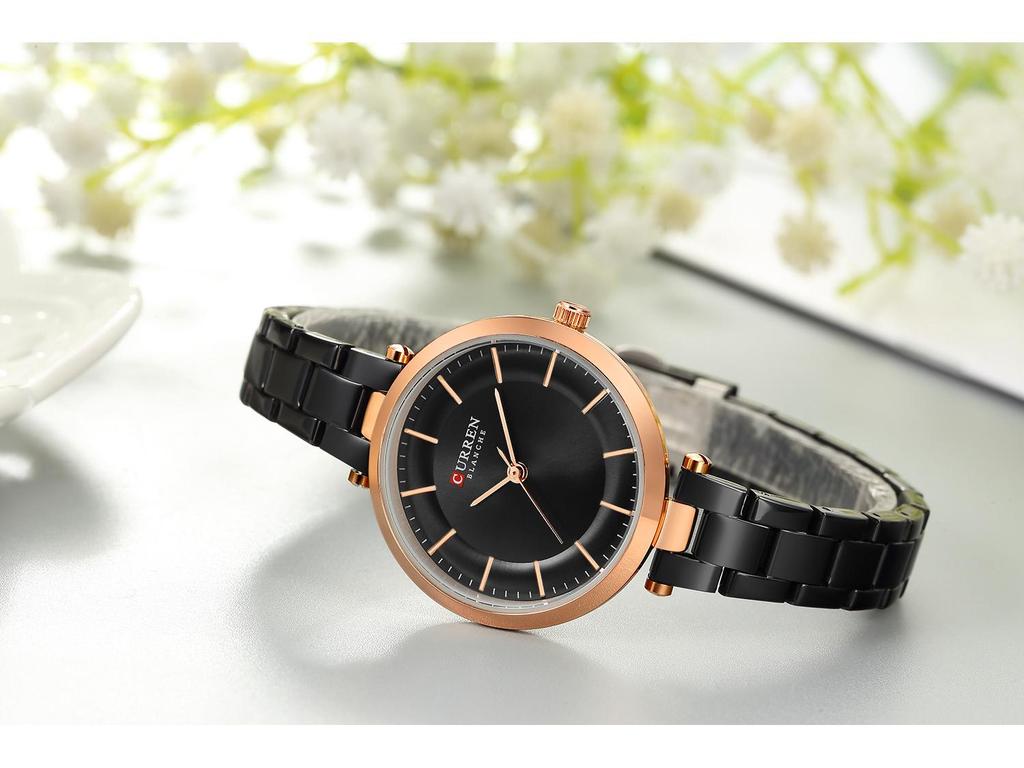 CURREN 9054: Women's Ultra-Thin Waterproof Quartz Watch with Small Round Dial