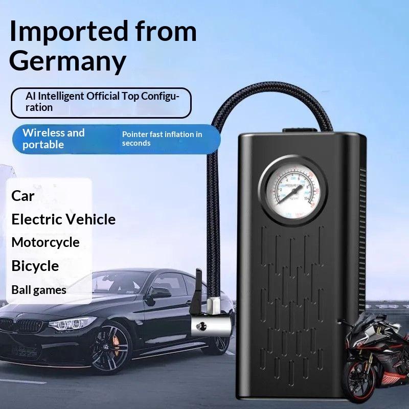 

Tire Inflator Portable Air Compressor With Pointer Pressure Gauge Cordless Tire Inflator Air Pump For Car Tires Onesize