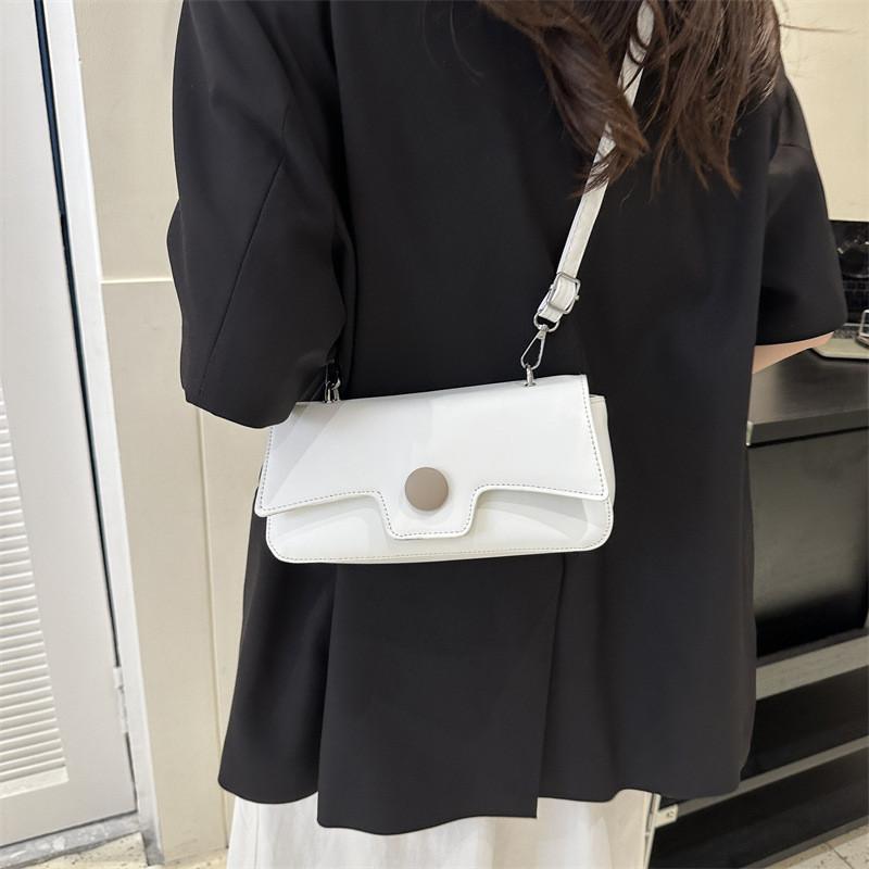 Chic Solid Color Street Fashion Small Box Bag For Daily Commute