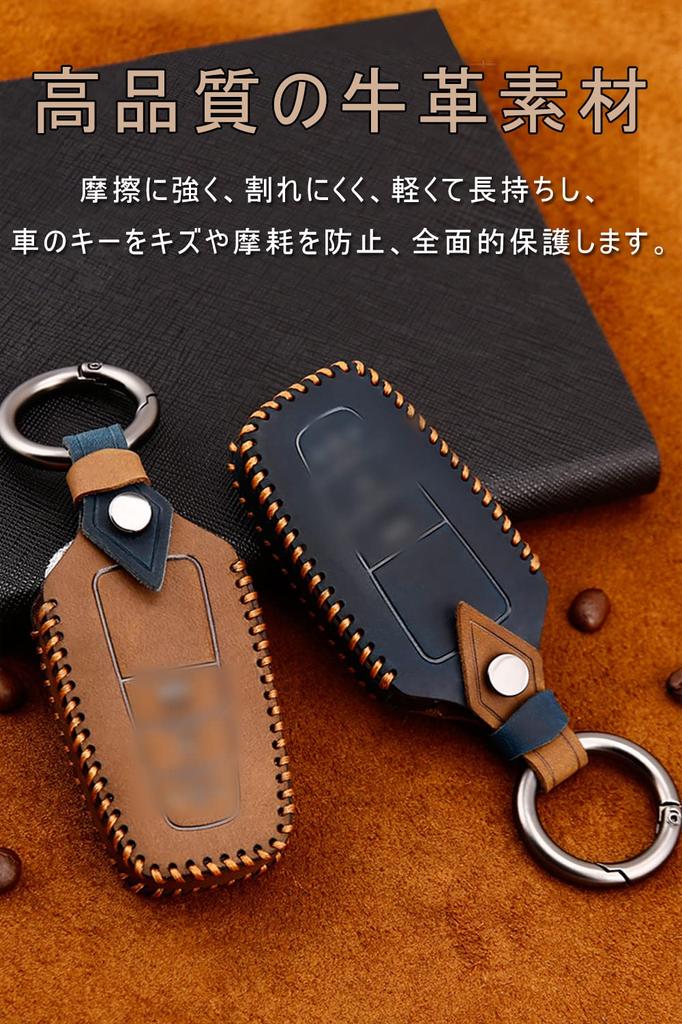 Genuine Leather Smart Key Case for Key Custom Designed for Toyota Mark Yellow and Comfortable To the and Stylish Remote Control Key Holder Toyota,