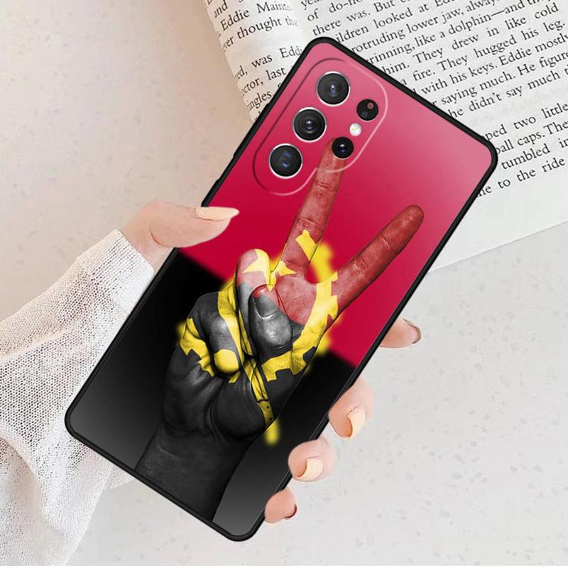 Angola Flag Phone Case For Samsung Galaxy S25 S23 S30 S8 S21 S20 FE S24 S22 Note 10 20 S8 Plus Lite Ultra