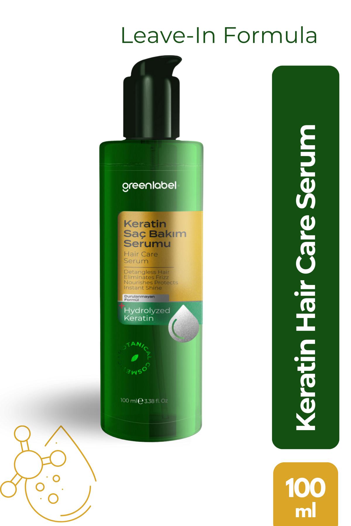 

Greenlabel Keratin Essence Сыворотка для ухода и восстановления волос против выпадения волос, не требующая смывания, 100 мл