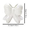Modern Pink Ceramic Bow Vase Bow Knot Accent Handcrafted Ceramic Vase Simple Style Flower Vase Home Interior