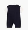 Trendy Summer Lapel Baby Boy Romper – Stylish Infant Crawling Suit for One-Year-Olds