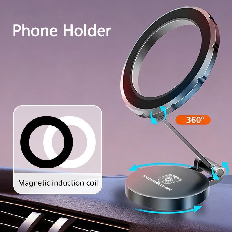 AIHQR1 Magnetic Car Mobile Phone Holder Car Out of Trend Hook Navigation Bracket For Porsche Cayenne GTS Panamera Carrera GT3 Stickers