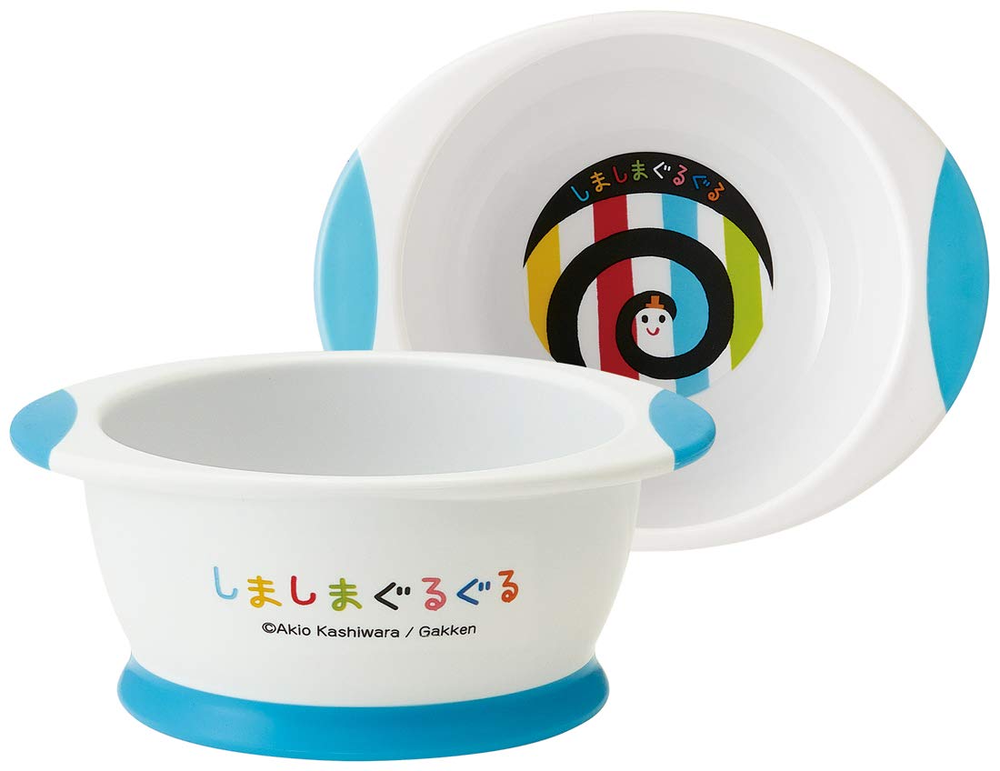 

Skater Rice Striped x 10 x Children s Bowl, Easy-to-Scoop Design, Design, 12.5 5.2cm (WP2)