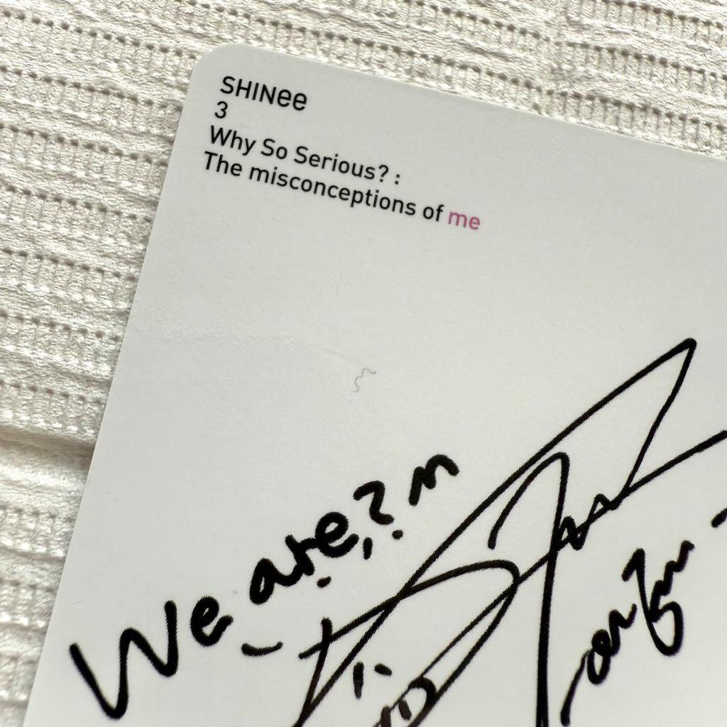 [USED] SHINee Why so Serious? Onew trading card included