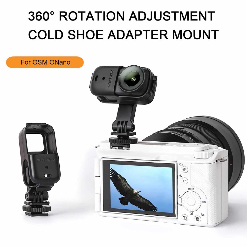 For DJI Osmo Nano Protective Frame Case Camera Expansion Cage Mounting Bracket 360 Degree Rotating Camera Protective Frame Cage