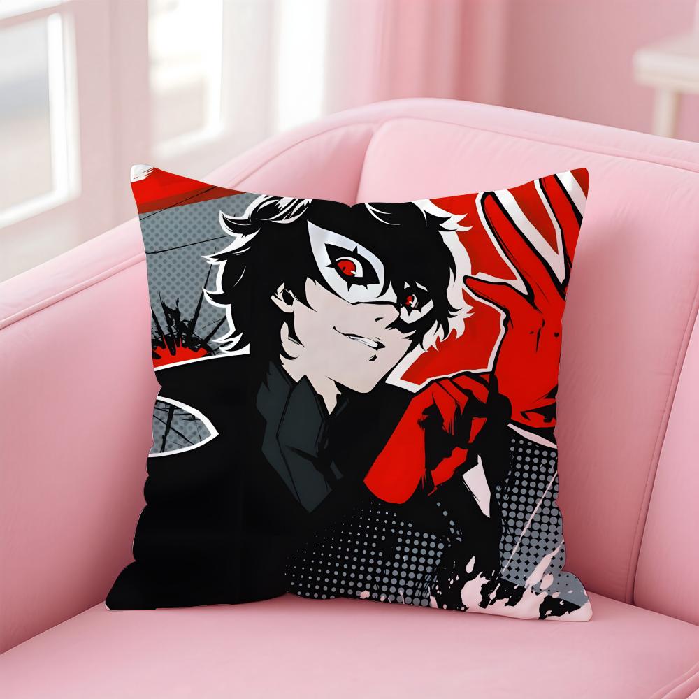 popular game Revelations Persona Cushion Cover Comfortable Reversible Pillow Cover Ideal for Car Sofa Bedroom & Beyond