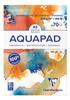 Clairefontaine Aqua Pad Watercolor Paper A5 300g Cold Pressed 70 Sheets Medium Grain Extra Thick Cellulose Off-White Acid-Free PEFC Certified