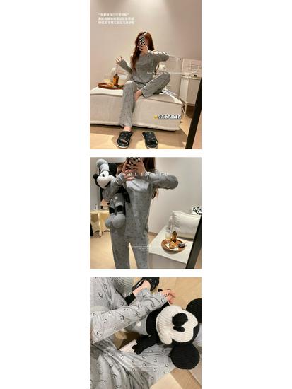 Set de lounge Smiley pentru femei: Mânecă Lungă & Pantaloni pentru Toamnă/Iarnă