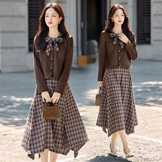 

2025 Autumn Women s Casual Two-Piece Set: Simple & Lazy Style Fashion XL кофейный