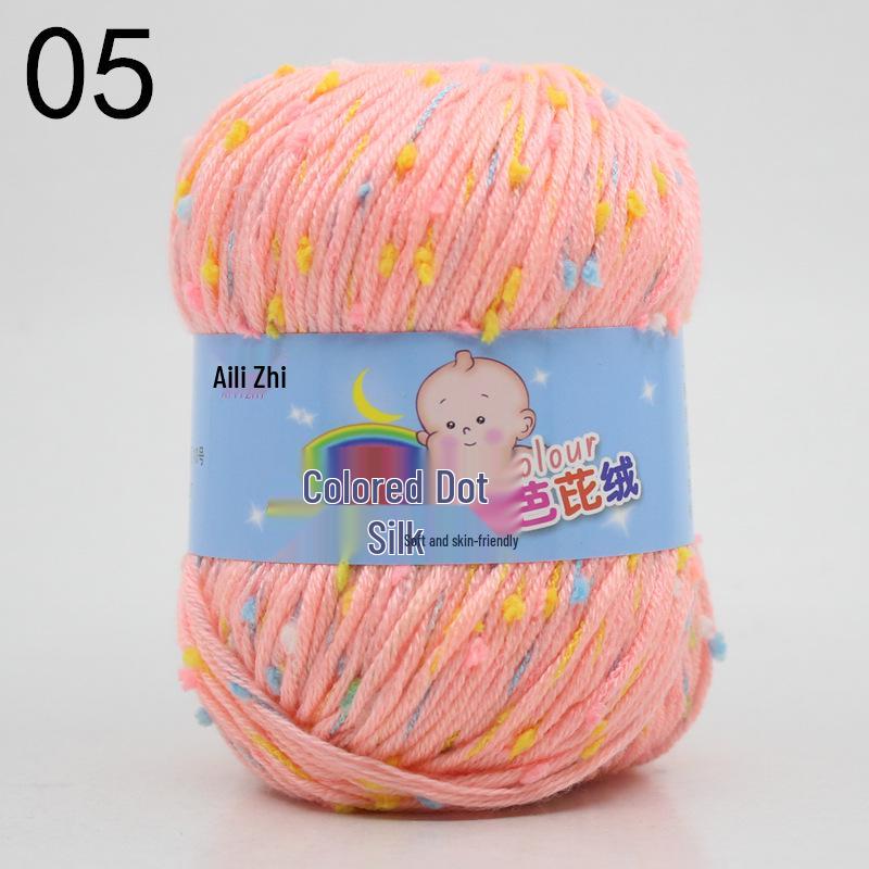 Velvet Milk Cotton Yarn Ball for Infant Sweaters & Crochet Shoes DIY Kit