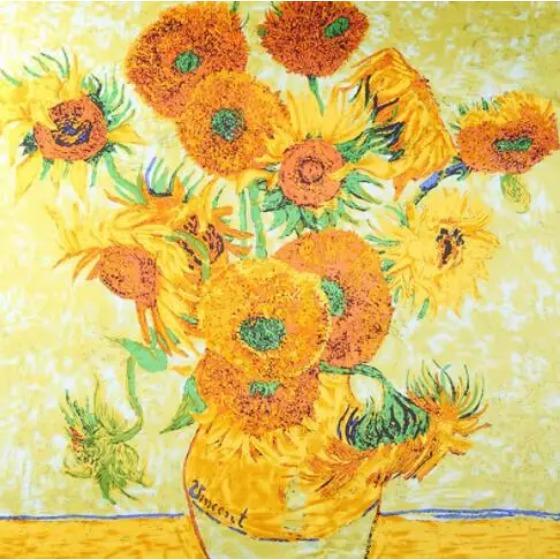 12mm Real Silk Hijab Scarf Luxury Pure Silk Stain Scarfs Soft Silky High Quality Women Designer Oil Painting Printing Head Scarf