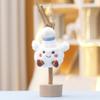 Featherball Plush Unique Doll Animal Keychain Girls Stylish Handbag Decoration
