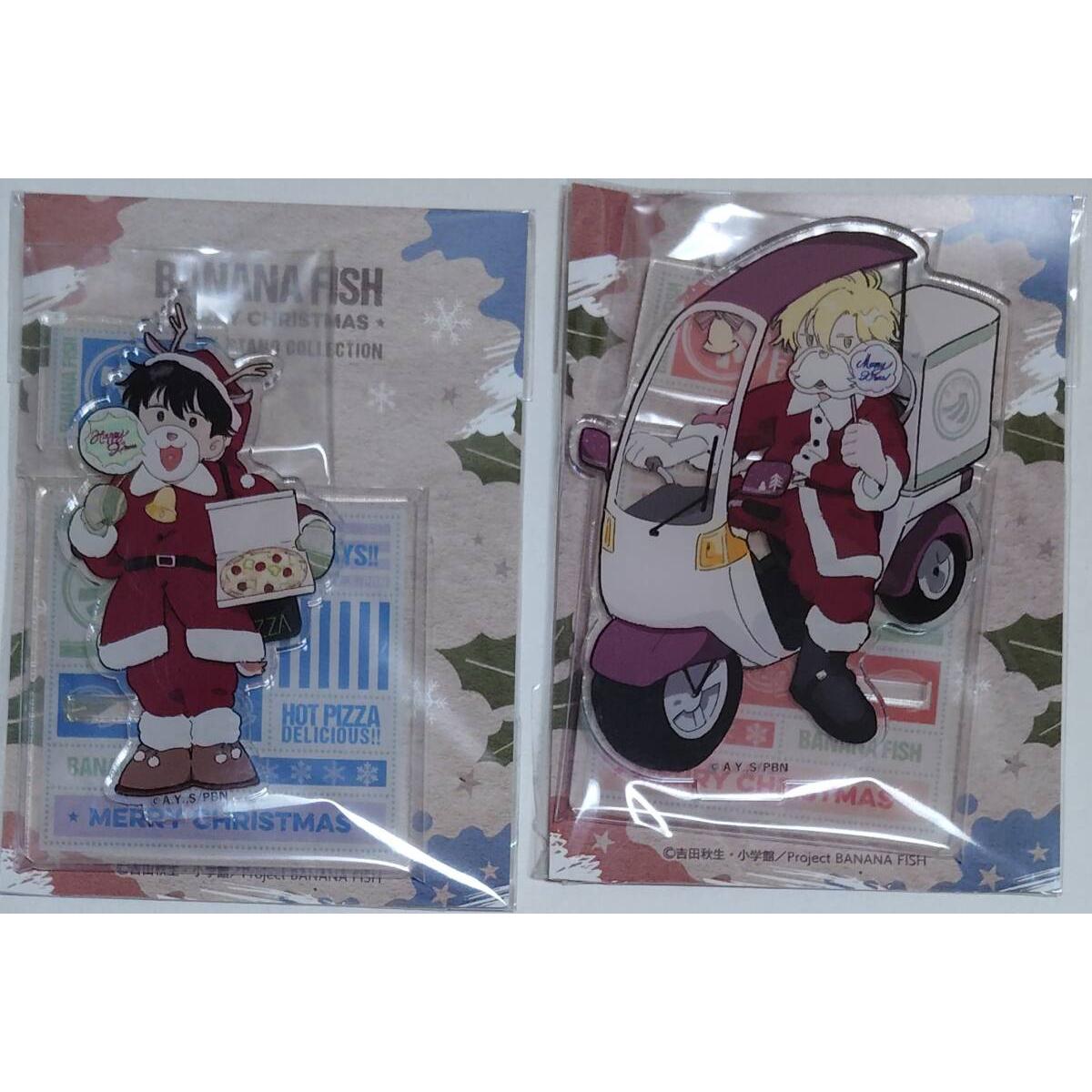 Used BANANA FISH Acrylic Stand Christmas 2-piece set