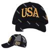 USA 3D Embroidered National Flag Baseball Cap, Hot-Selling Summer Sun Protection Hat in American Style