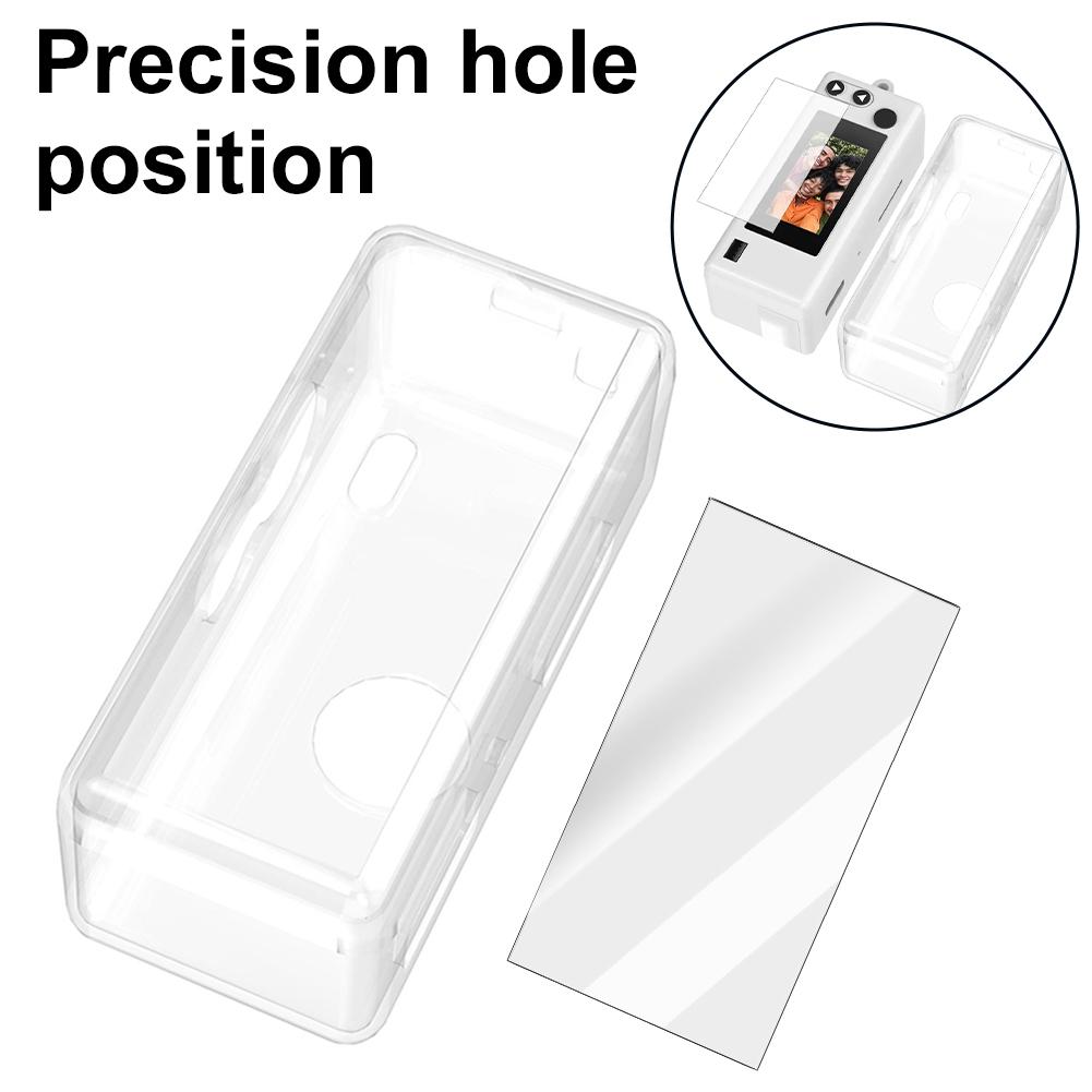Schutzset für Kodak Charmera Mini Kamera 2-in-1-Set mit TPU-Hülle und Displayschutz aus gehärtetem Glas
