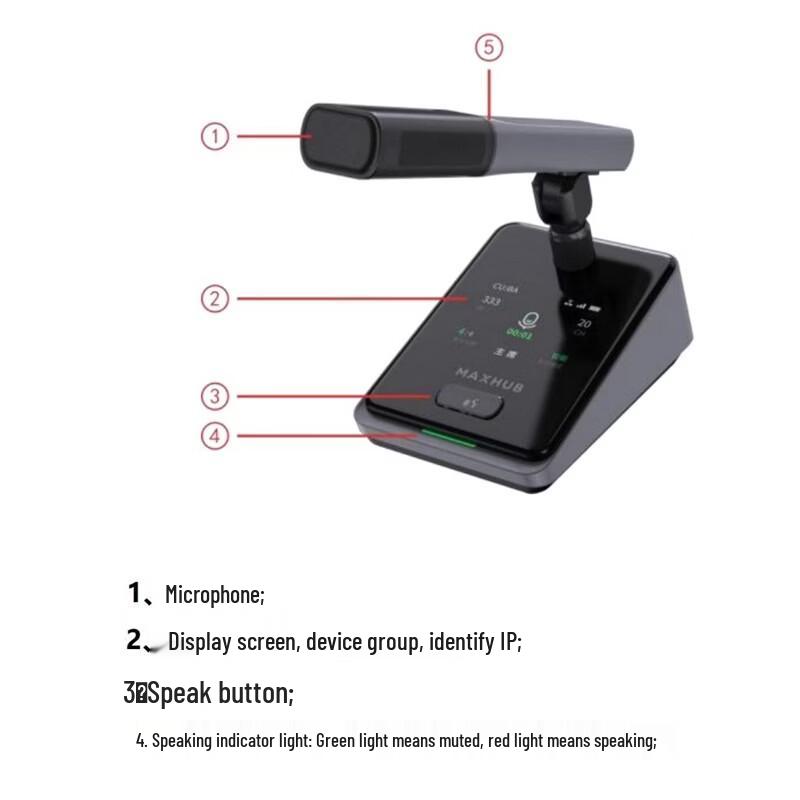 MAXHUB Wireless Desktop AI Noise Reduction Microphone (CN version)