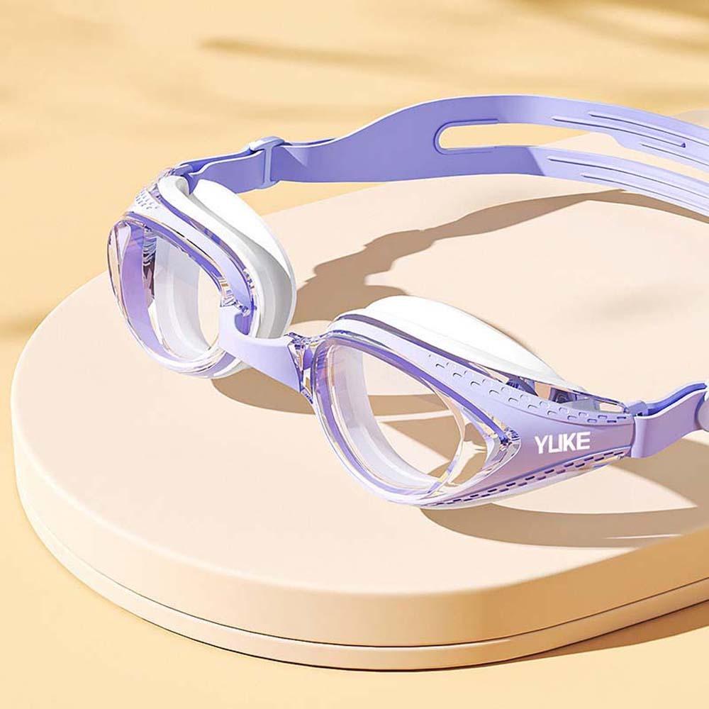 TPU Big Frame Swimming Goggles Waterproof Anti-fog Swim Eyewear Contrast Color Swim Glasses  Pool