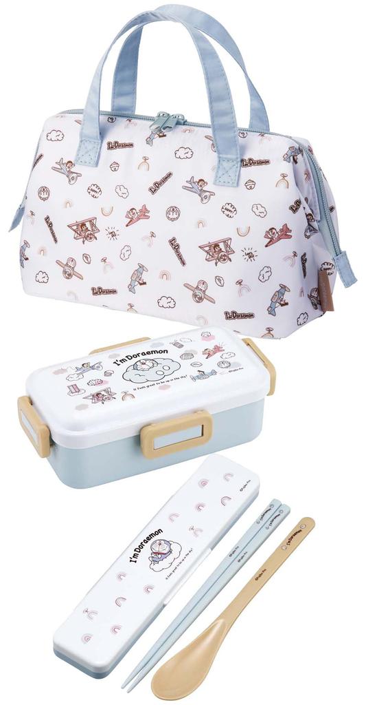 Skater Lunch Clasp Doraemon Sky Bag, Insulated, Closure, Women's, Sanrio, I'm Doraemon, Walk, KGA1-A