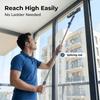 A 2-in-1 Window Cleaner with An Extendable Rod, Featuring A 180° Rotatable Head on Both Sides, Suitable for Glass, Floors, Walls, and Mirrors