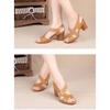 Mid Heeled Sandals, Women's Summer Fish Mouth Covers, Thick Heels, High Heels, Minimalist Style Shoes In Color