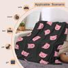 Cute Pig Head Print Blanket Soft All Season Couch Sofa Bed Throw Office Nap Camping Travel Home Decor