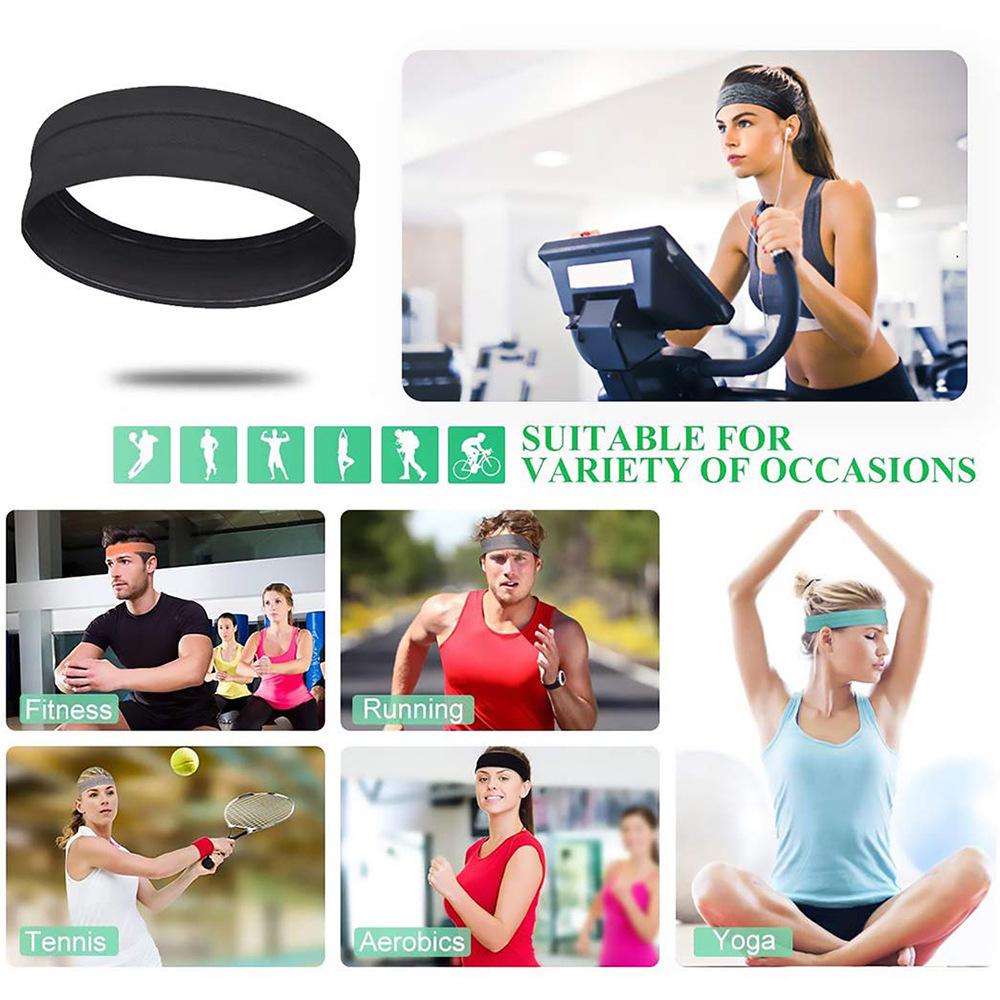 Versatile Sweat-Wicking Elastic Sports Headband for Yoga, Tennis, Basketball, and Fitness
